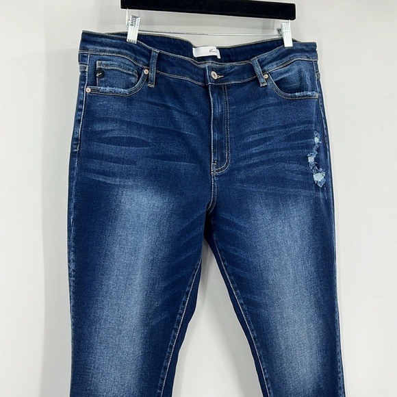 KanCan Distress Skinny stretch Frayed Hem Jean’s SZ 3XL New - Picture 3 of 7